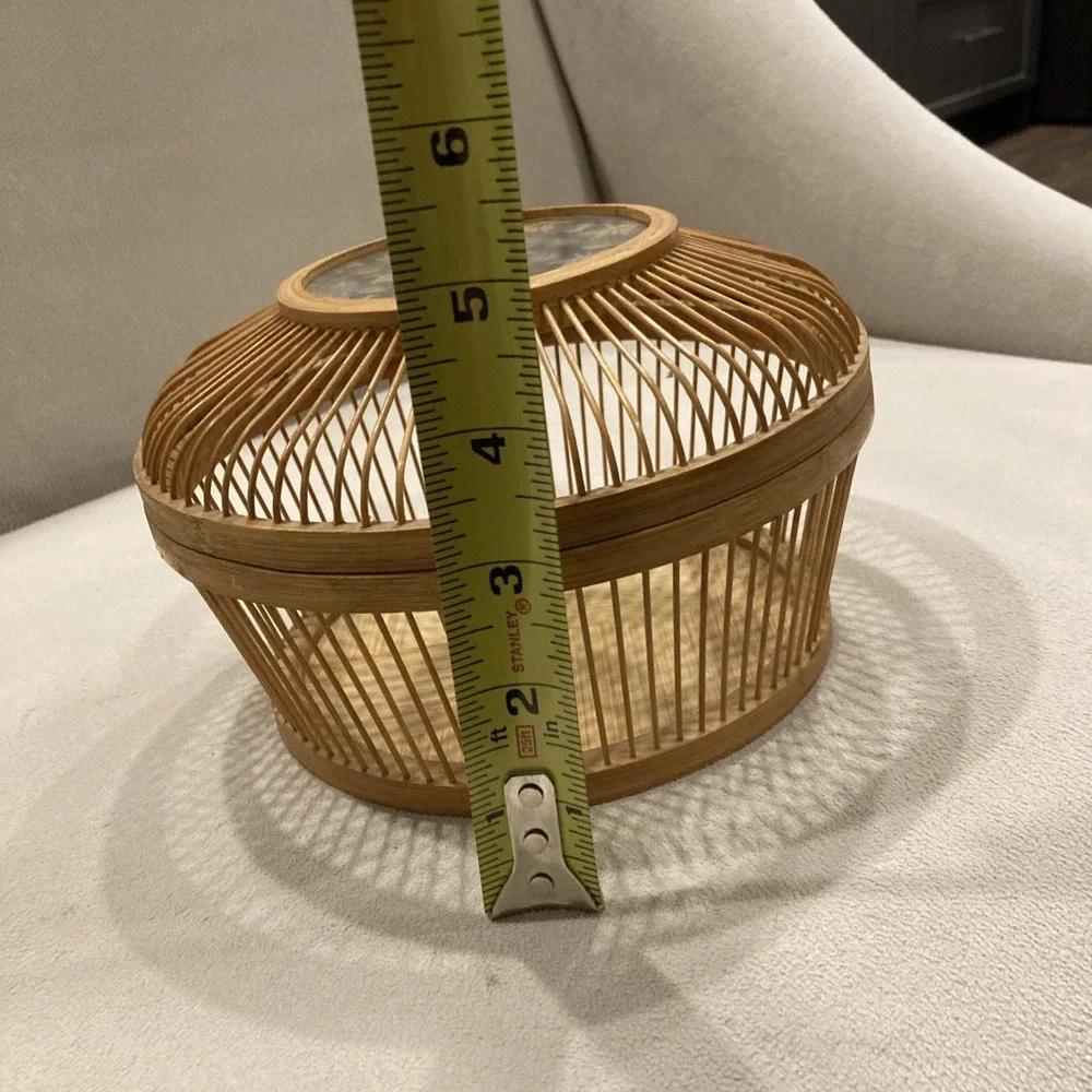 Vintage Handwoven Bamboo Cricket Cage – Asian‎ Folk Art Insect Carrier